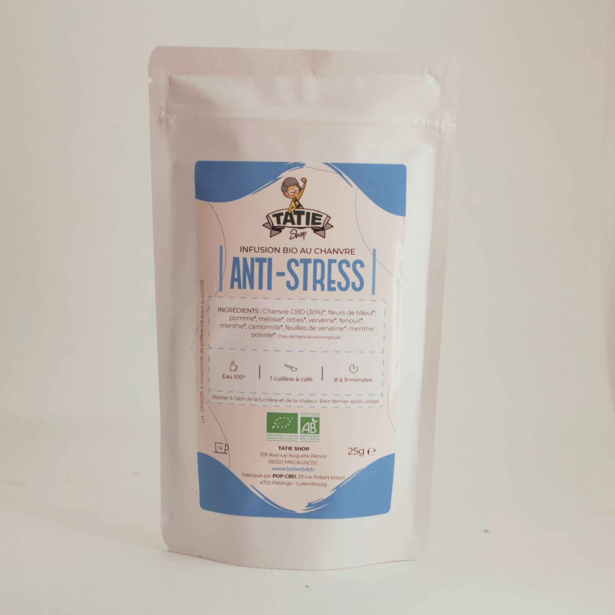 Infusion Bio "Anti stress" - Tatie Shop