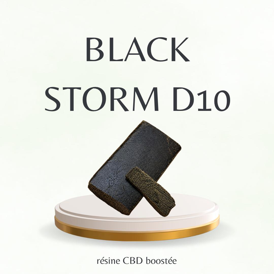 Résine CBD Boostée / Black Storm D10 - Tatie CBD Shop