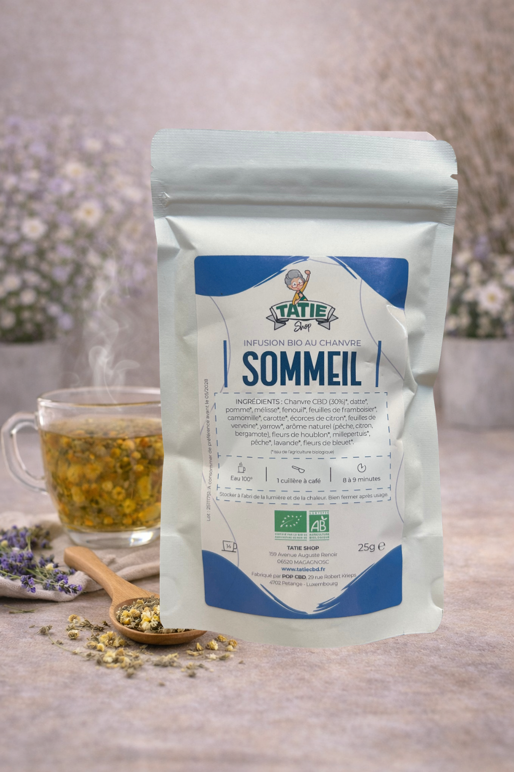 Infusion Bio "Sommeil" 30% CBD - Tatie CBD Shop