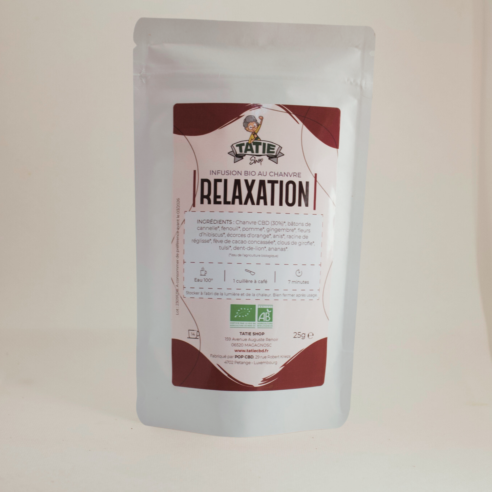 Infusion Bio "Relaxation" - Tatie Shop