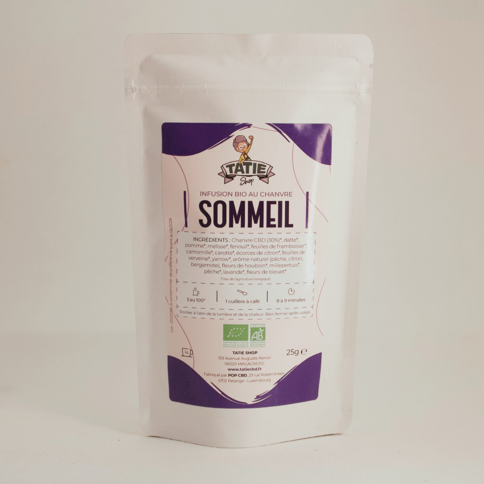 Infusion Bio "Sommeil" - Tatie Shop